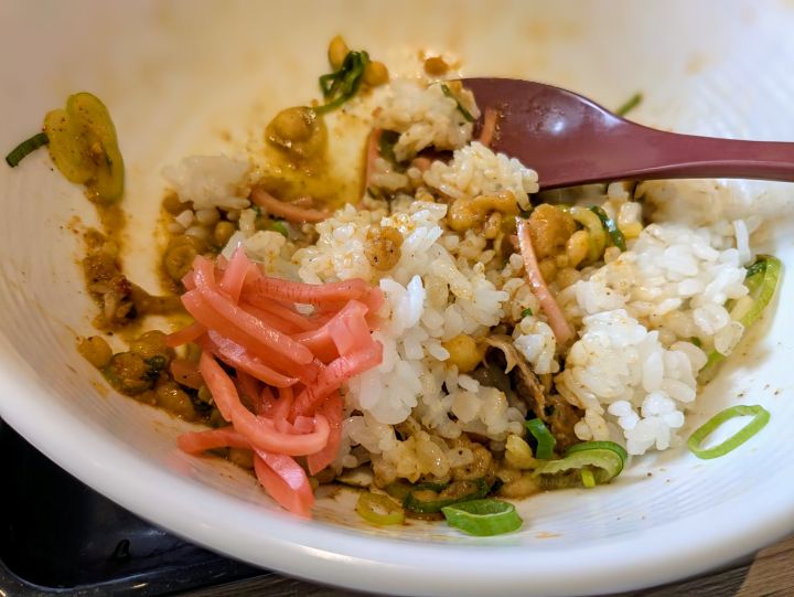 吉野家 牛玉スタミナまぜそば 追い飯