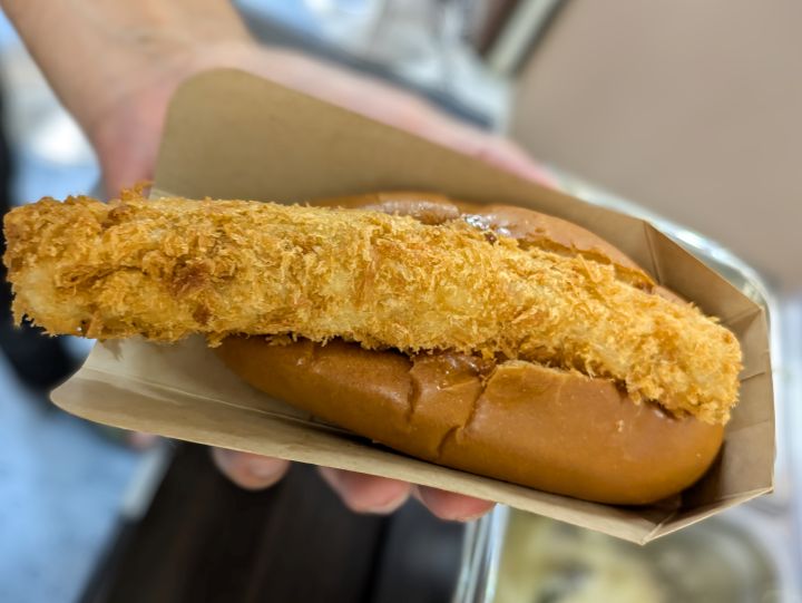 ロピア 倉賀野店 フードコート MTO 揚げ物横丁 コロッケサンド