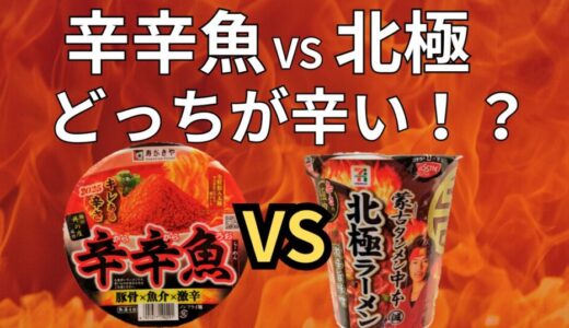 【辛辛魚vs北極ラーメン】どっちが辛い？カップ麺＆店舗で辛さレベルを徹底比較レビュー！
