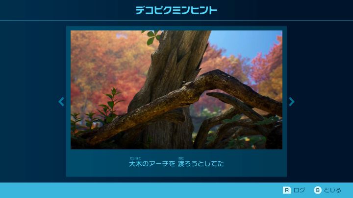 追憶の原生林　デコピクミンヒント
