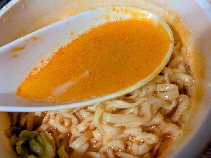 辛みそきん　スープ