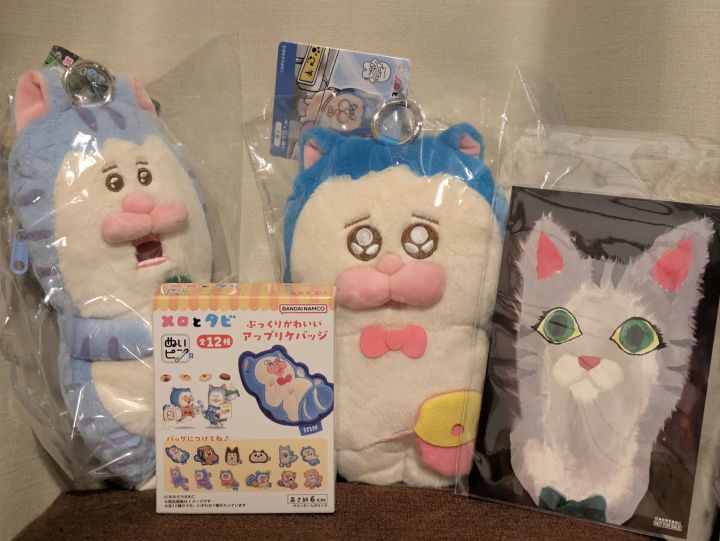 まめきちまめこ　shopぬい限定　ぺったんぬい　ぬいピン　メロとタビ