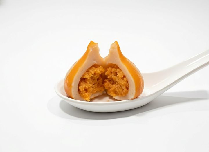 紅白団子(蟹団子)の中身(魚卵)の画像