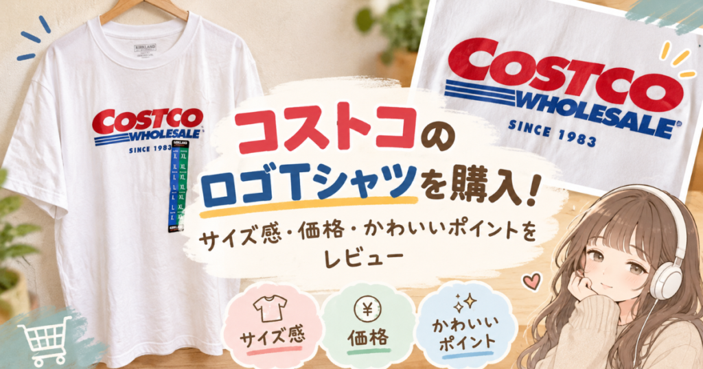 コストコのロゴTシャツを購入！サイズ感・価格・かわいいポイントをレビュー