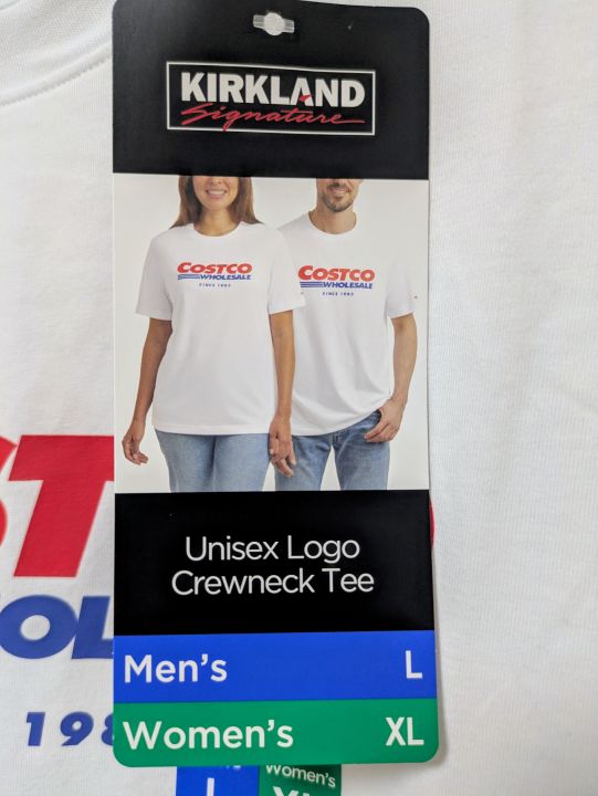コストコ ロゴTシャツの下げ札